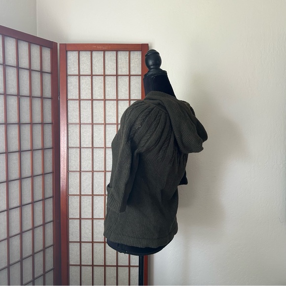 NWT Olive Green Fall ‘07 Millau LF Swing Cardigan Y2K - Picture 6 of 14